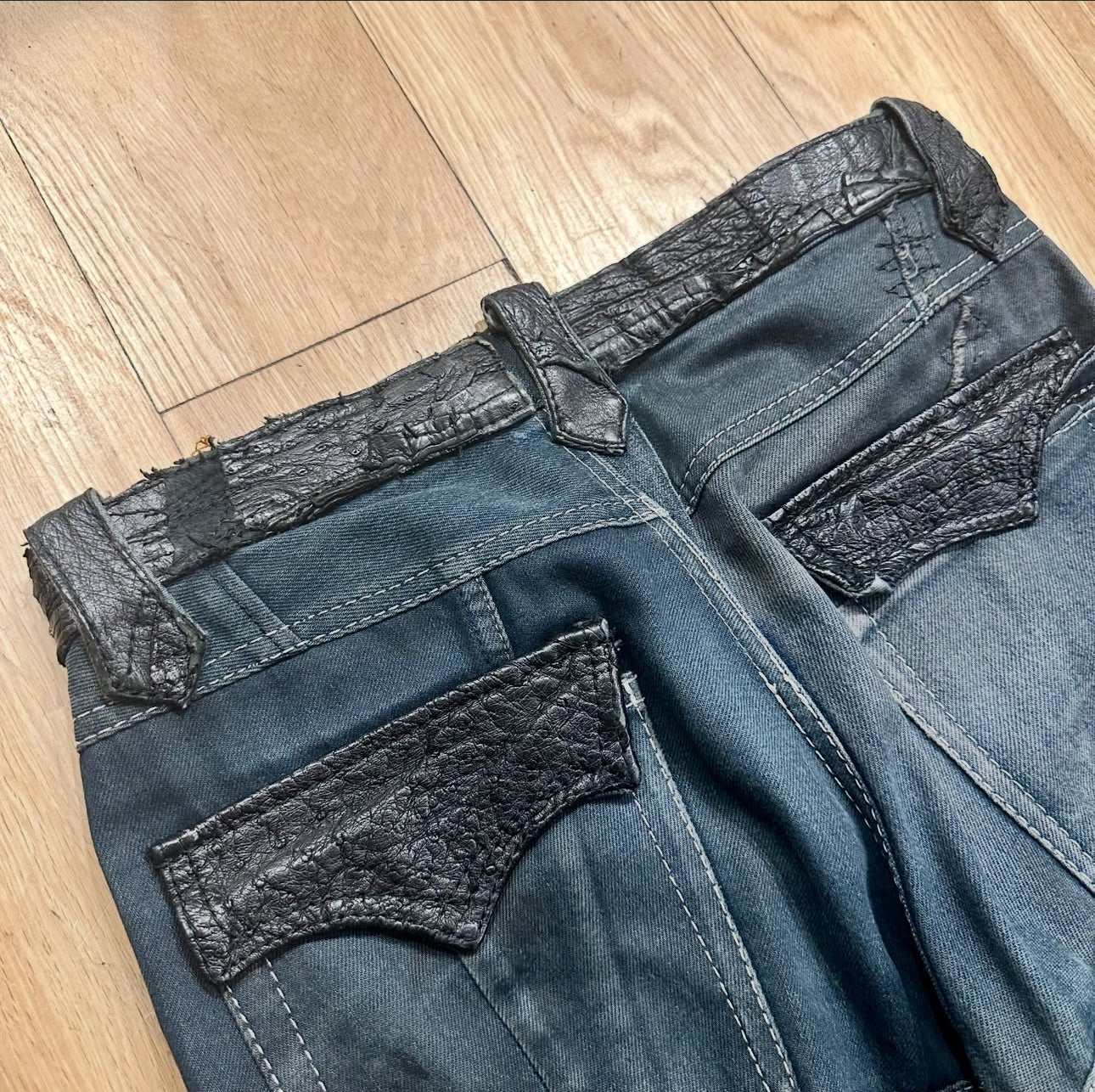 Yasuyuki Ishii Leather Variation Jeans AW07