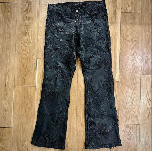 2007 Yasuyuki Ishii Patchwork Leather Pants image 0