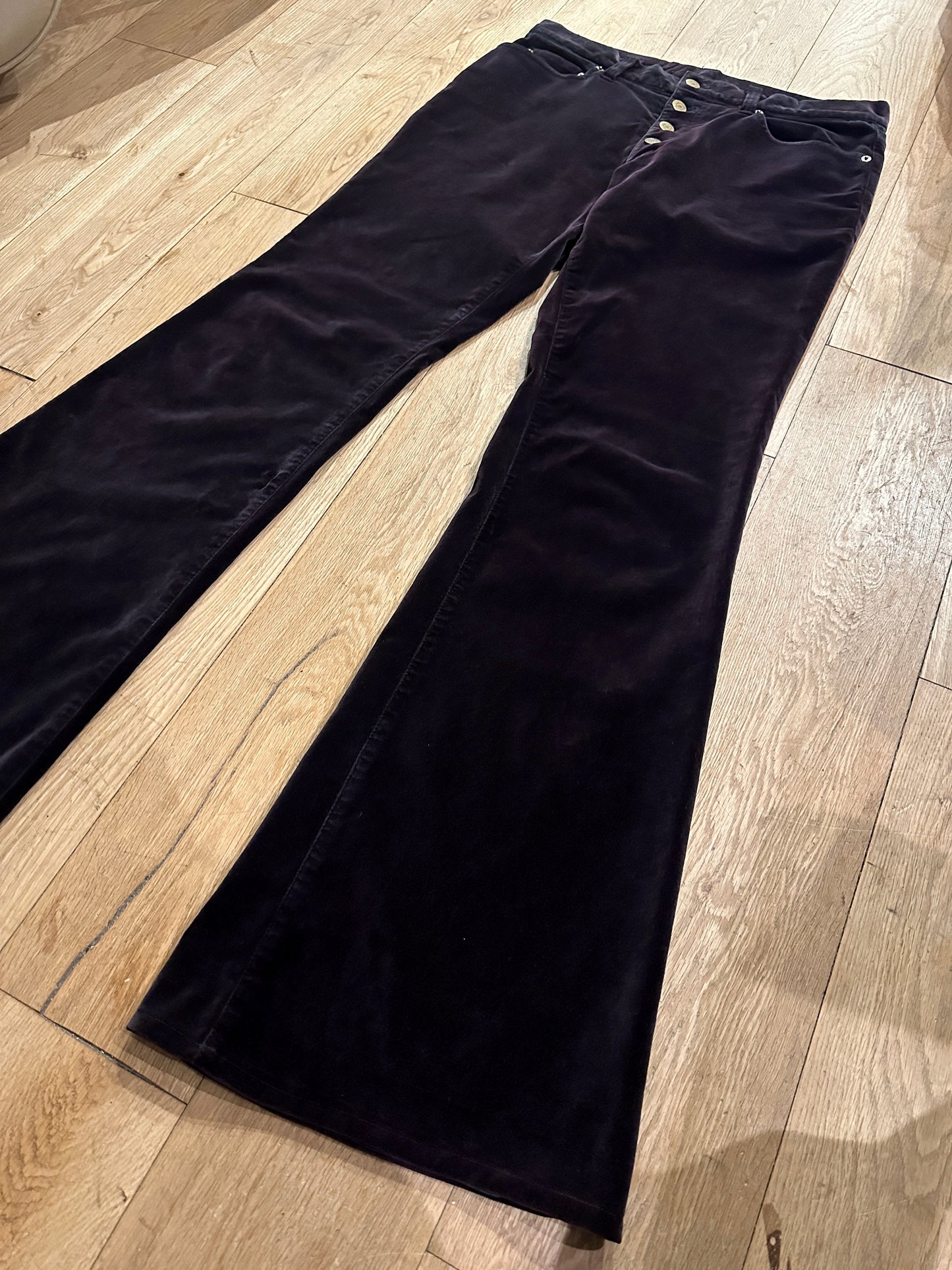 Tornado Mart Velour Bellbottoms
