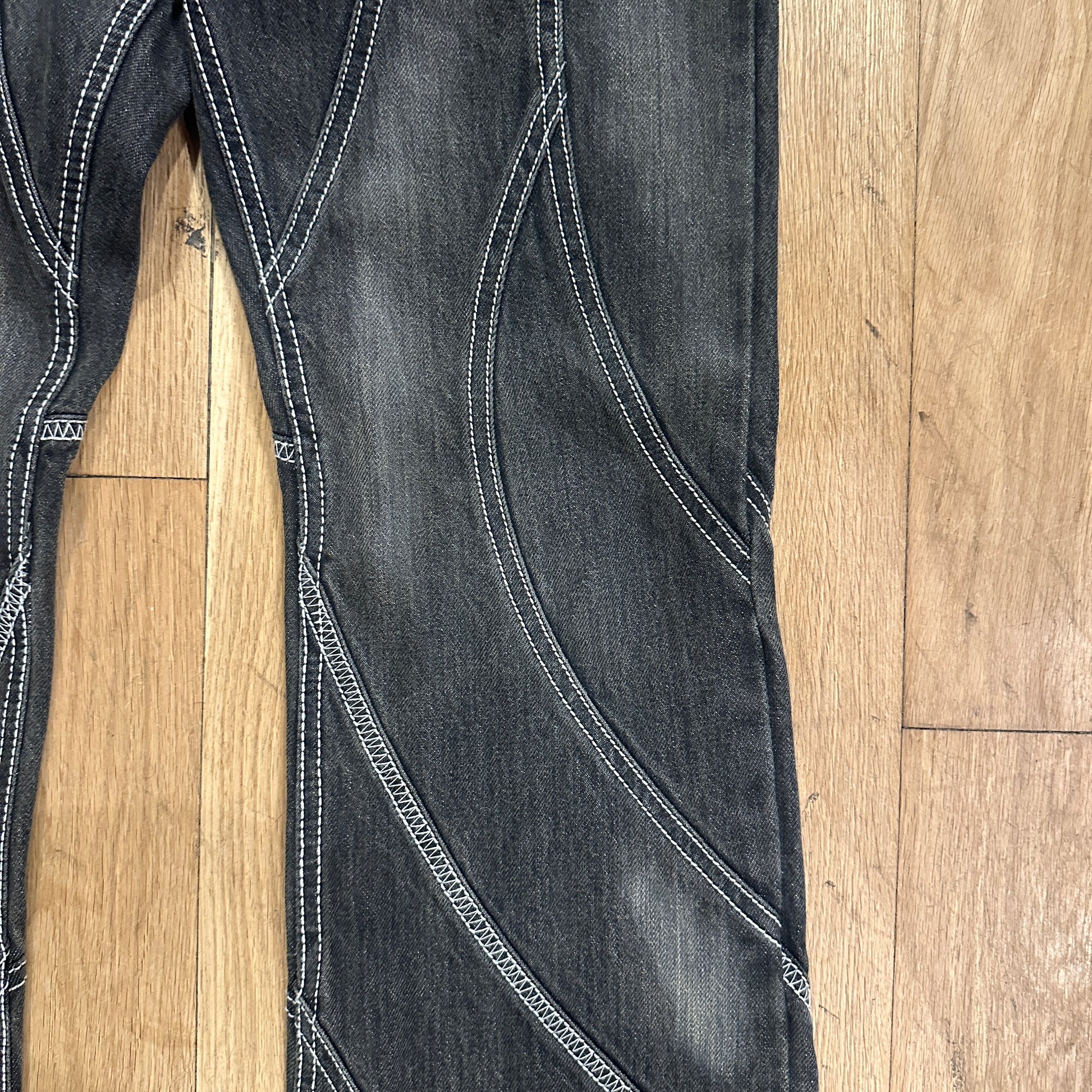Yasuyuki Ishii Lace-Up Tribal Denim FW24 image 3