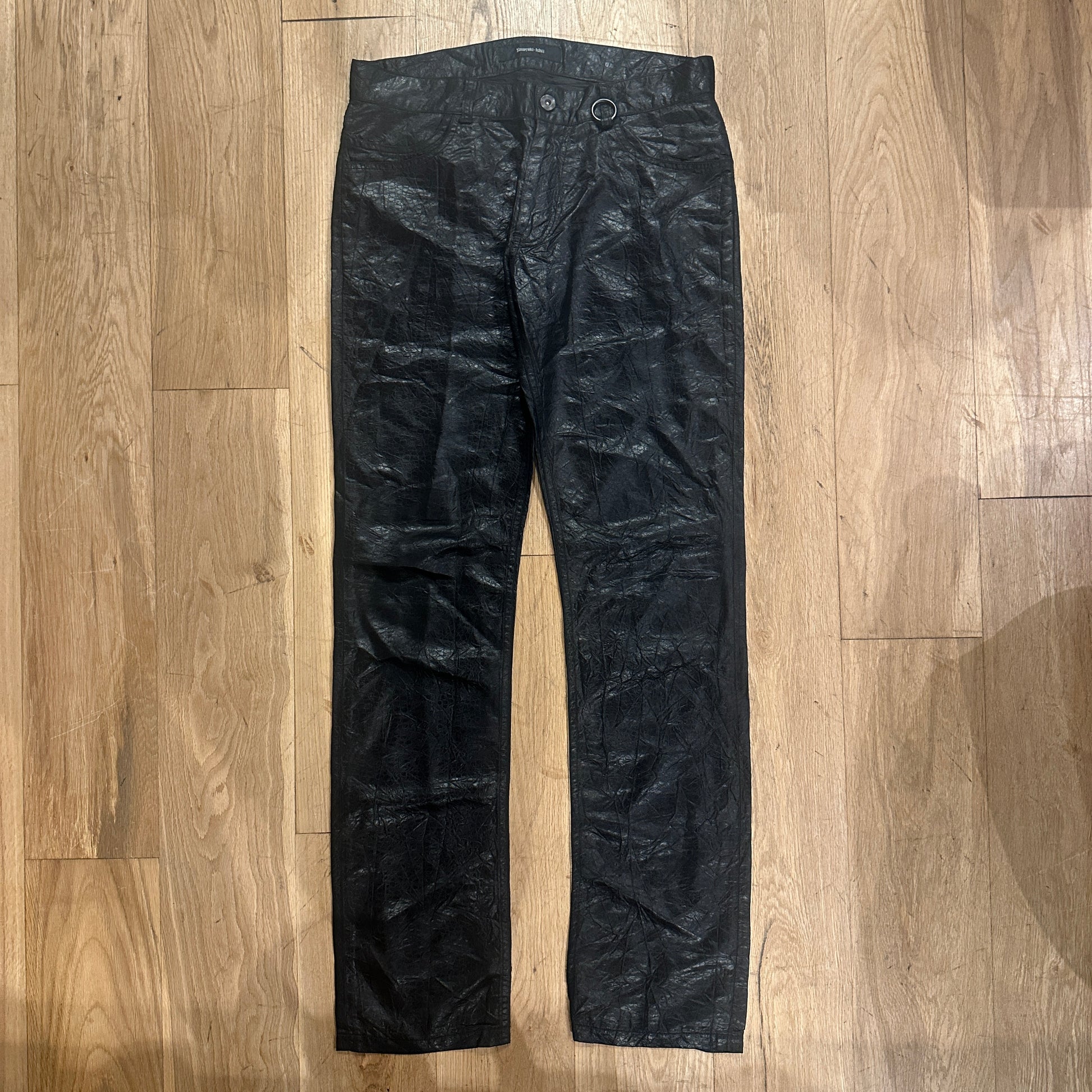 Yasuyuki Ishii Shine-Textured Pants FW07 image 0