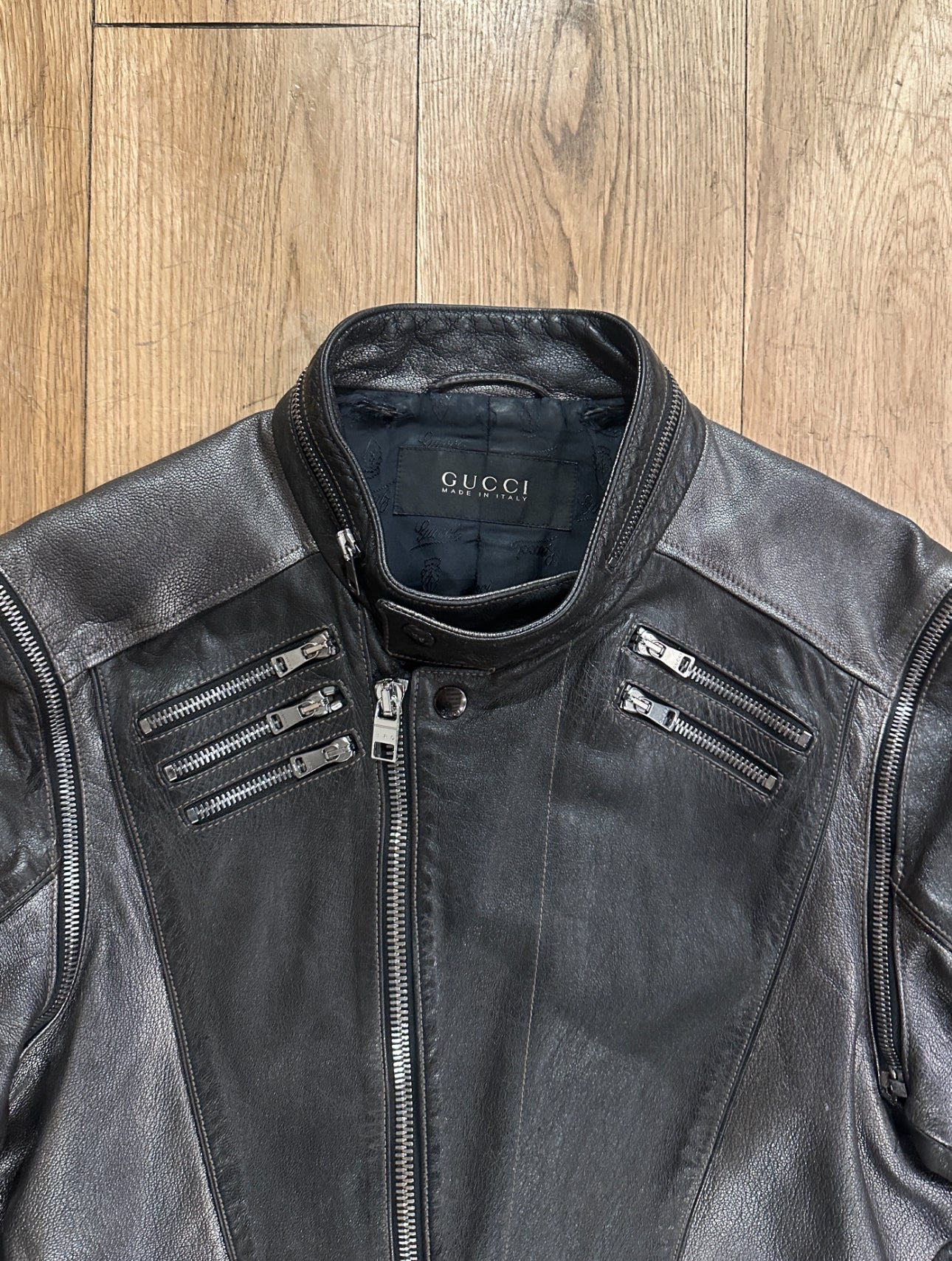 Gucci AW09 Leather Riders Jacket by Frida Giannini