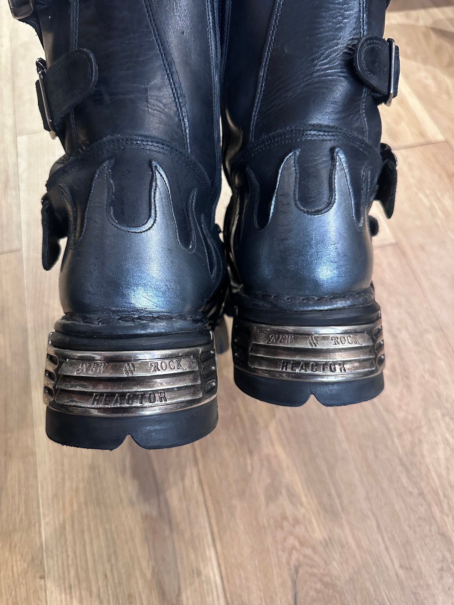 Vintage New Rock Metal-Toe Boots