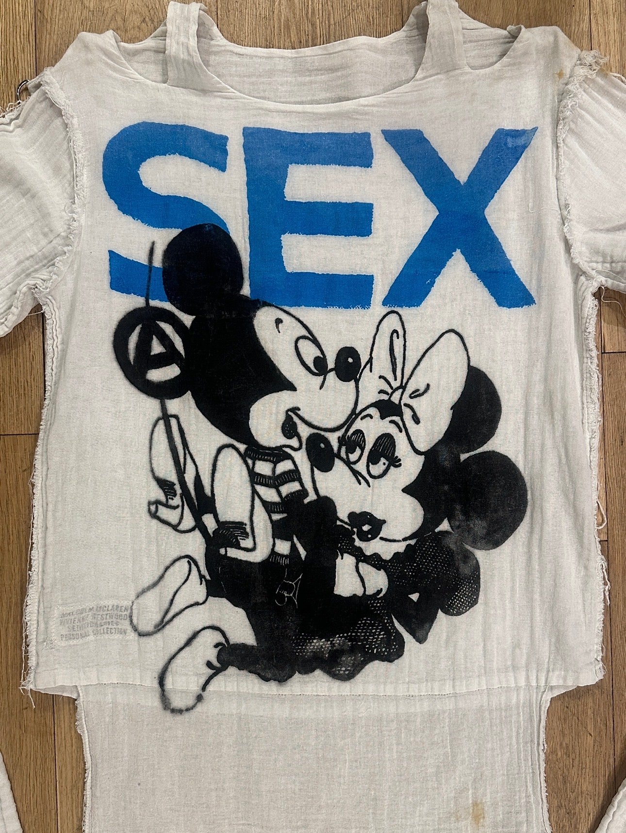 1970’s Seditionaries Mickey & Minnie ‘SEX’ Muslin