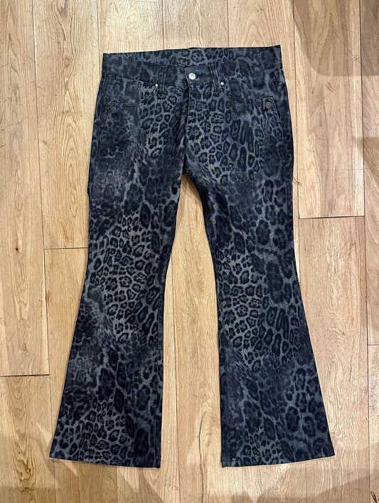 Tornado Mart Cheetah Print Denim