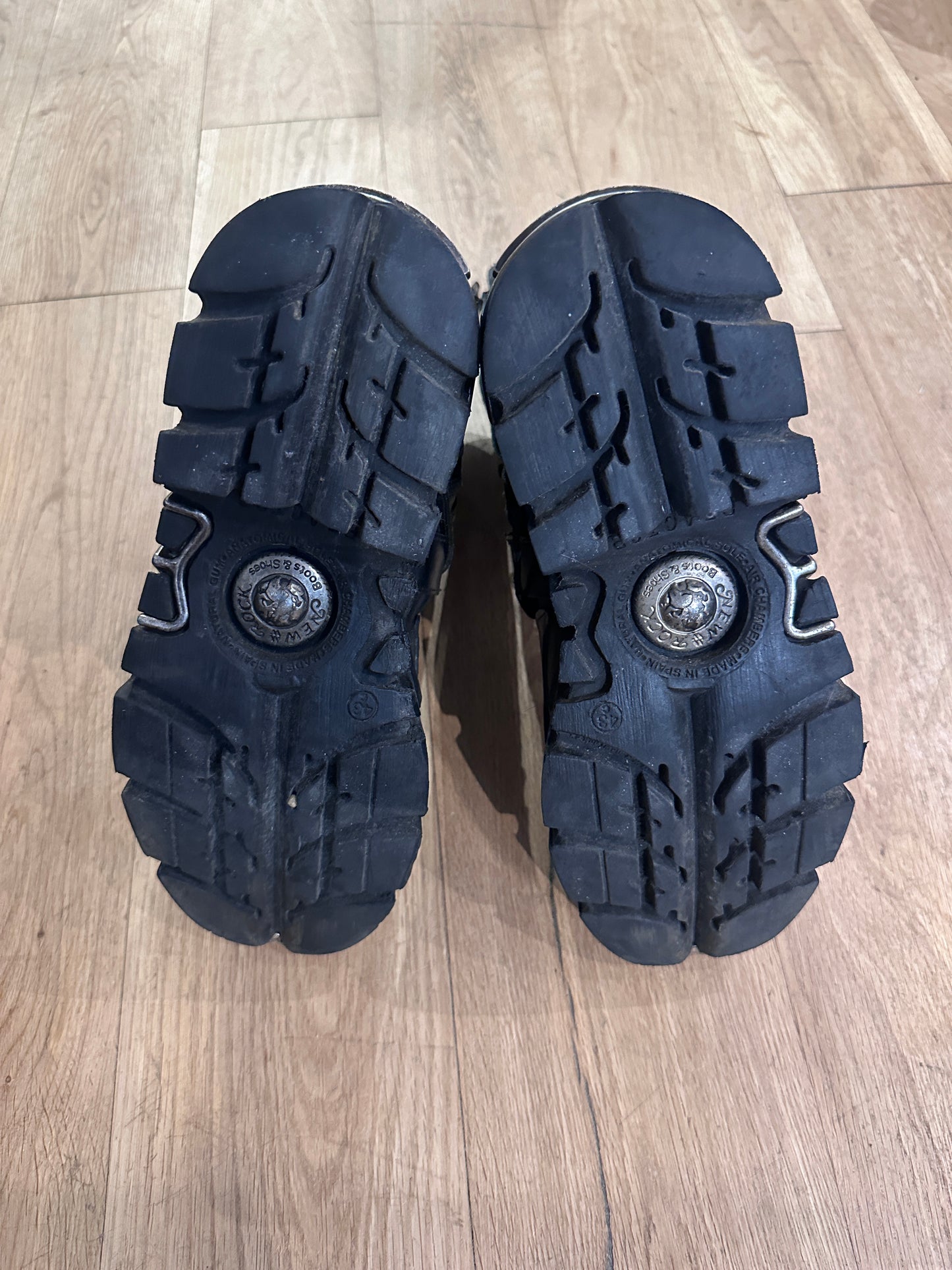 Vintage New Rock Metal-Toe Boots
