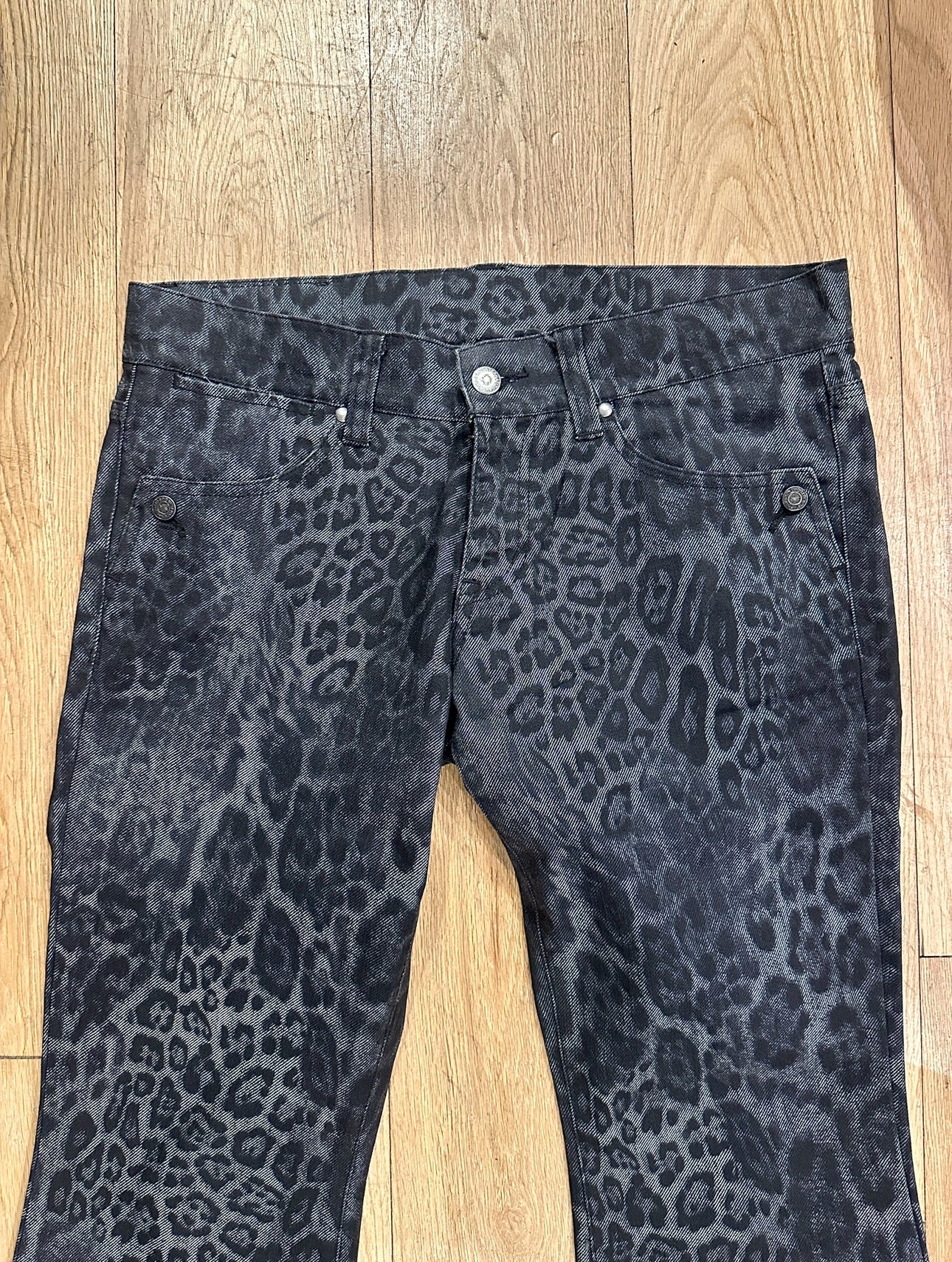 Tornado Mart Cheetah Print Denim