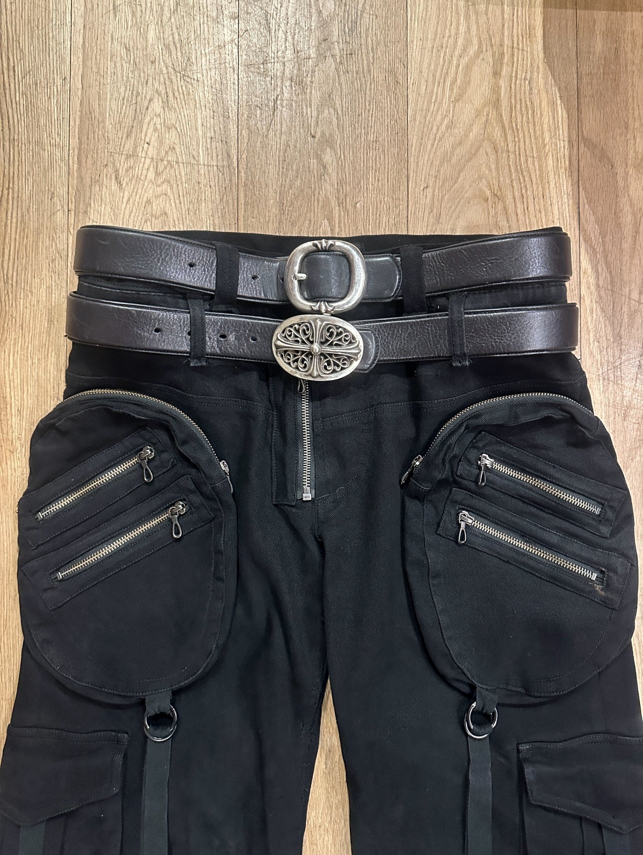 Yasuyuki Ishii Double-Waisted Gunslinger Cargo Pants