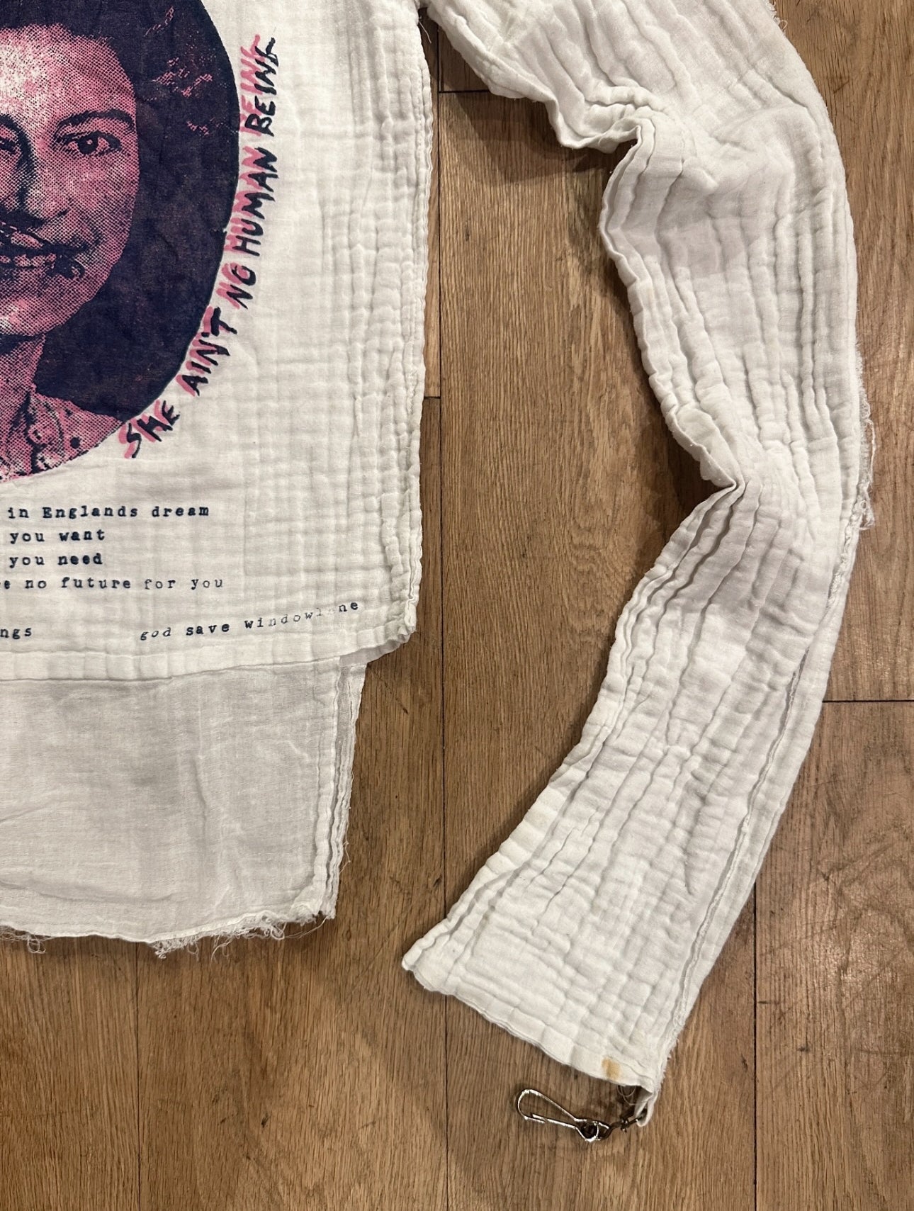 1970's Seditionaries Safety Pin Queen Muslin