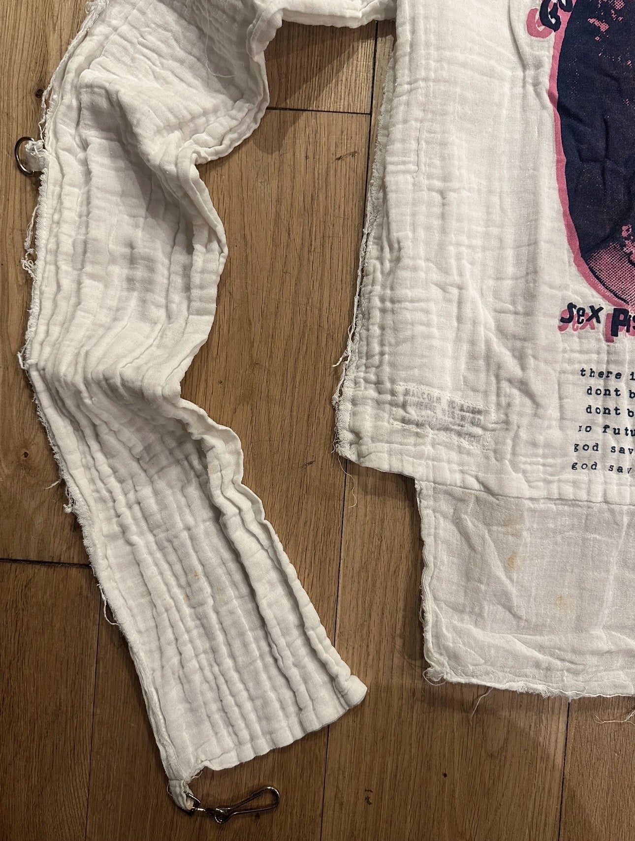 1970's Seditionaries Safety Pin Queen Muslin