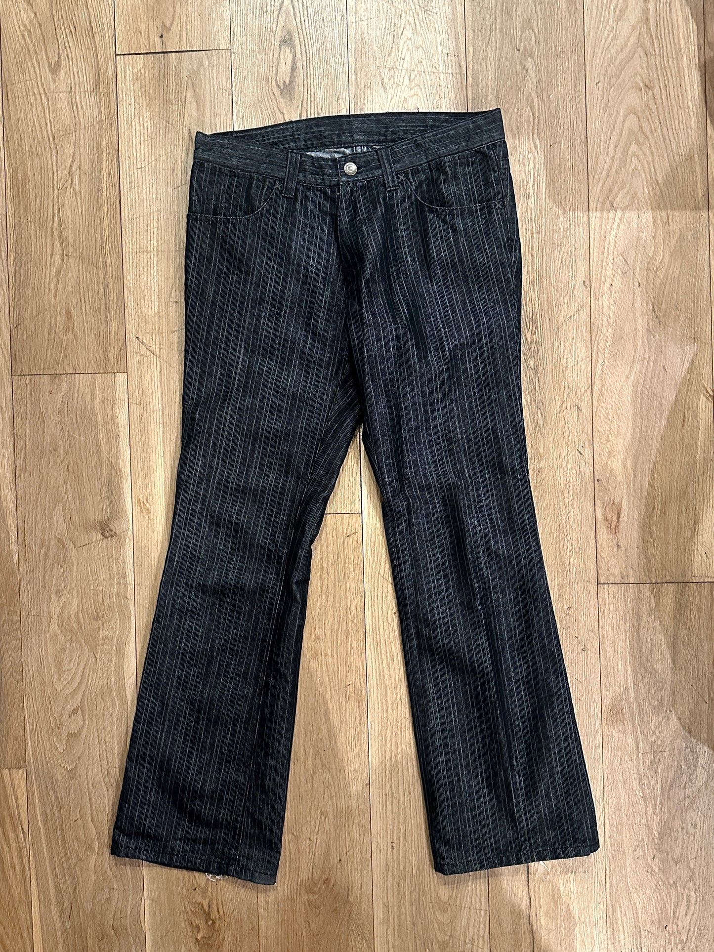 Tornado Mart Striped Bootcut Denim