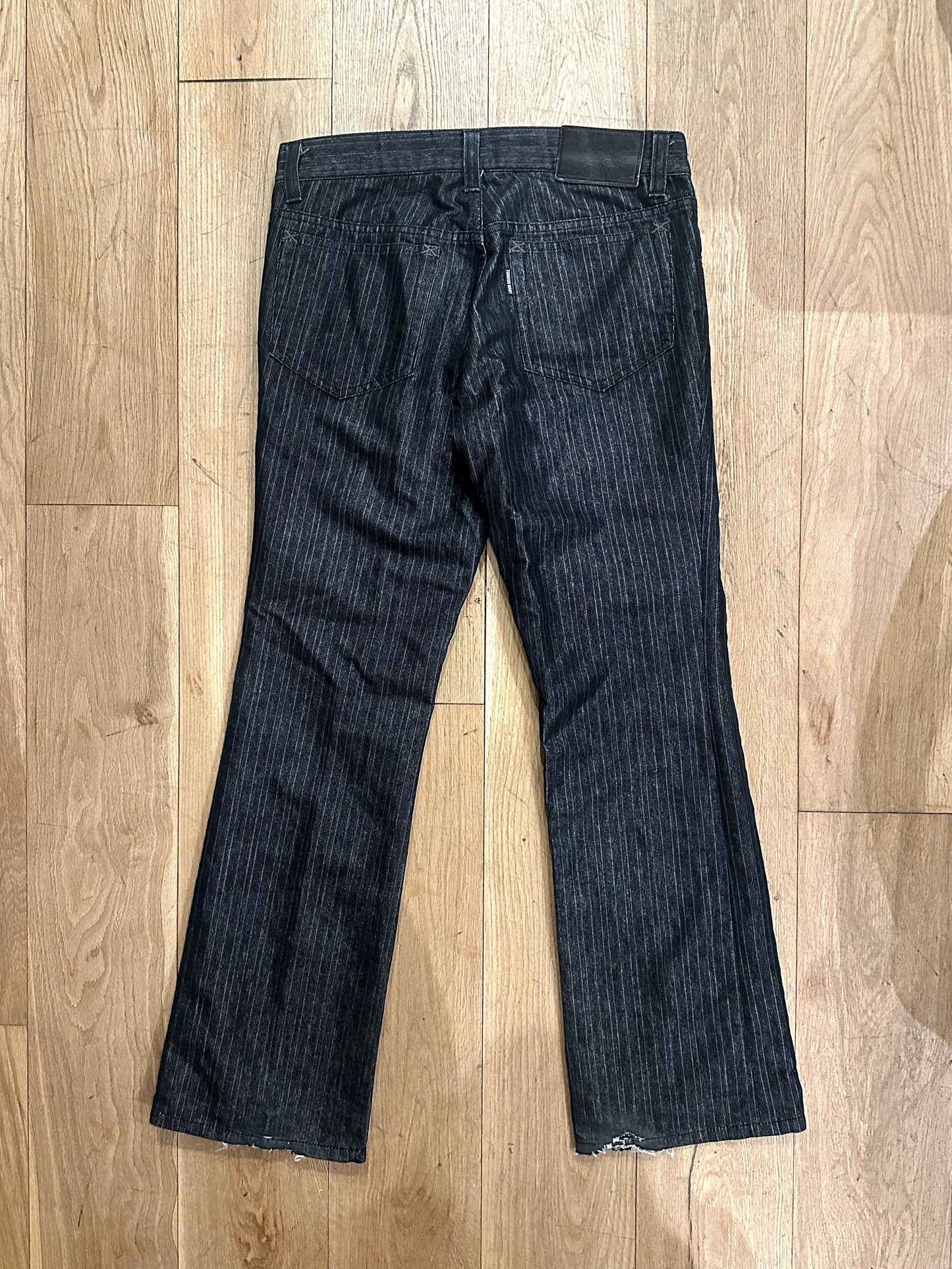 Tornado Mart Striped Bootcut Denim