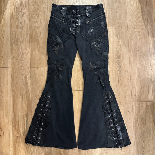 Yasuyuki Ishii Flared Crocadile Denim image 0