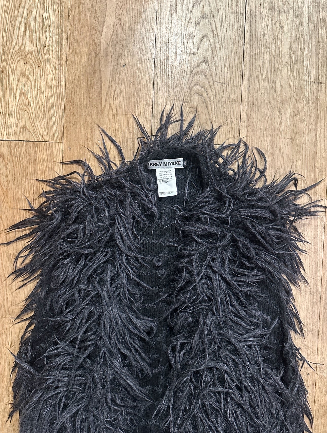 Issey Miyake 00's Runway Mohair Fur Vest image 3