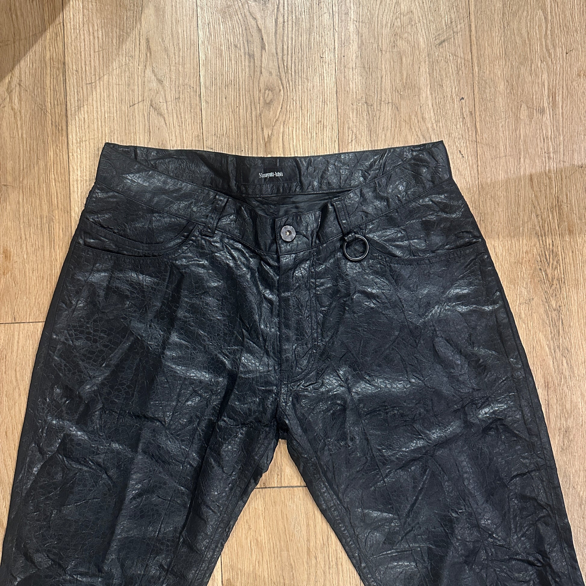 Yasuyuki Ishii Shine-Textured Pants FW07 image 2